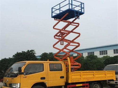 江鈴多功能高空作業車 垂直升降式專業制造商直銷，隨車吊功能一體化解決方案